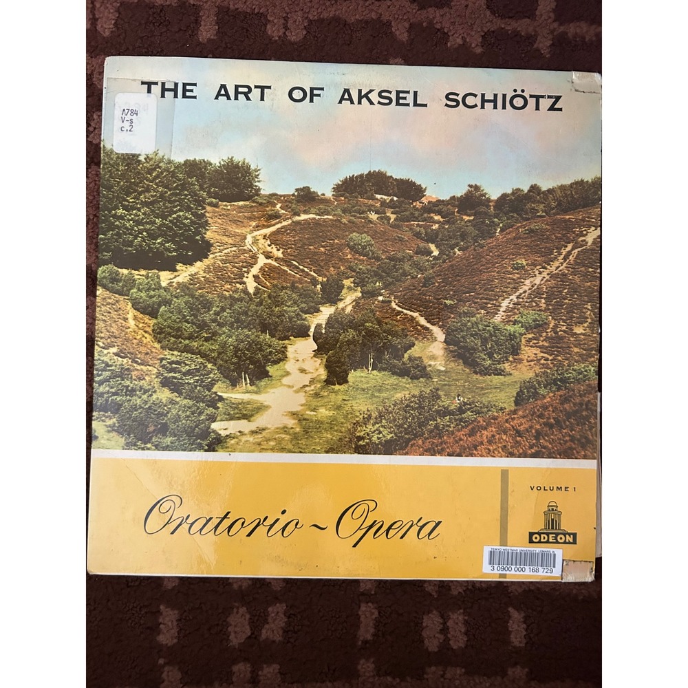 The Art of Aksel Schiøtz Vol 1 Oratorio-Opera Odeon MOAK 2 Vinyl LP Classical